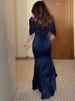 Temperament Slim Fit Solid Color Guests Dress 2026 Women Elegant Long Dress Ladies Sexy Off Shoulder High Waist Bridesmaid Dress_ecoleips.com