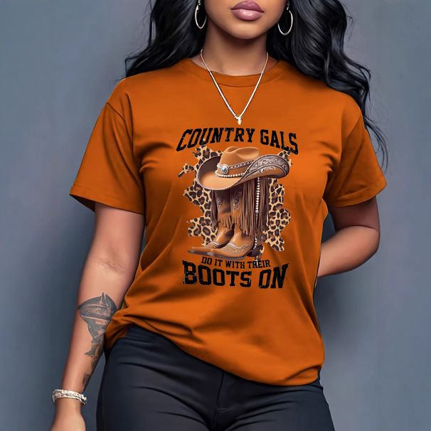 Women's Plus Size Summer T-Shirt Round Neck Drop Shoulder Comfortable Casual Top With Letter Print For Plus Size Women_ecoleips.com