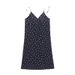 European And American Pure Desire Retro Print V-Neck For Women Summer 2025 New Floral Strap Dress Women's Fashion Export_ecoleips.com