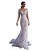 Women's Clothing New One Shoulder Foreign Trade Wedding Dress With Large Skirt Water Soluble Lace Trailing Wedding Dress_ecoleips.com