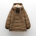 Bitter Winter 90 White Duck Down Women's Simple Solid Color Double Zipper Down Jacket Women_ecoleips.com