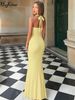 Hugcitar Women'S Elegant Halter V Neck Solid Ruched Sexy Backless Lace Up Maxi Dress Summer Vacation Clothes Birthday Party_ecoleips.com
