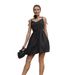 Cross-Border Pure Cotton Strap Backless High Waist European And American 2025 Spring Summer New Fashion Tie Short Dress_ecoleips.com