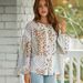 Shiying Cross-Border Hot Sale Spring New V-Neck Women, European And American Fashion Versatile Floral Print Long Sleeve_ecoleips.com