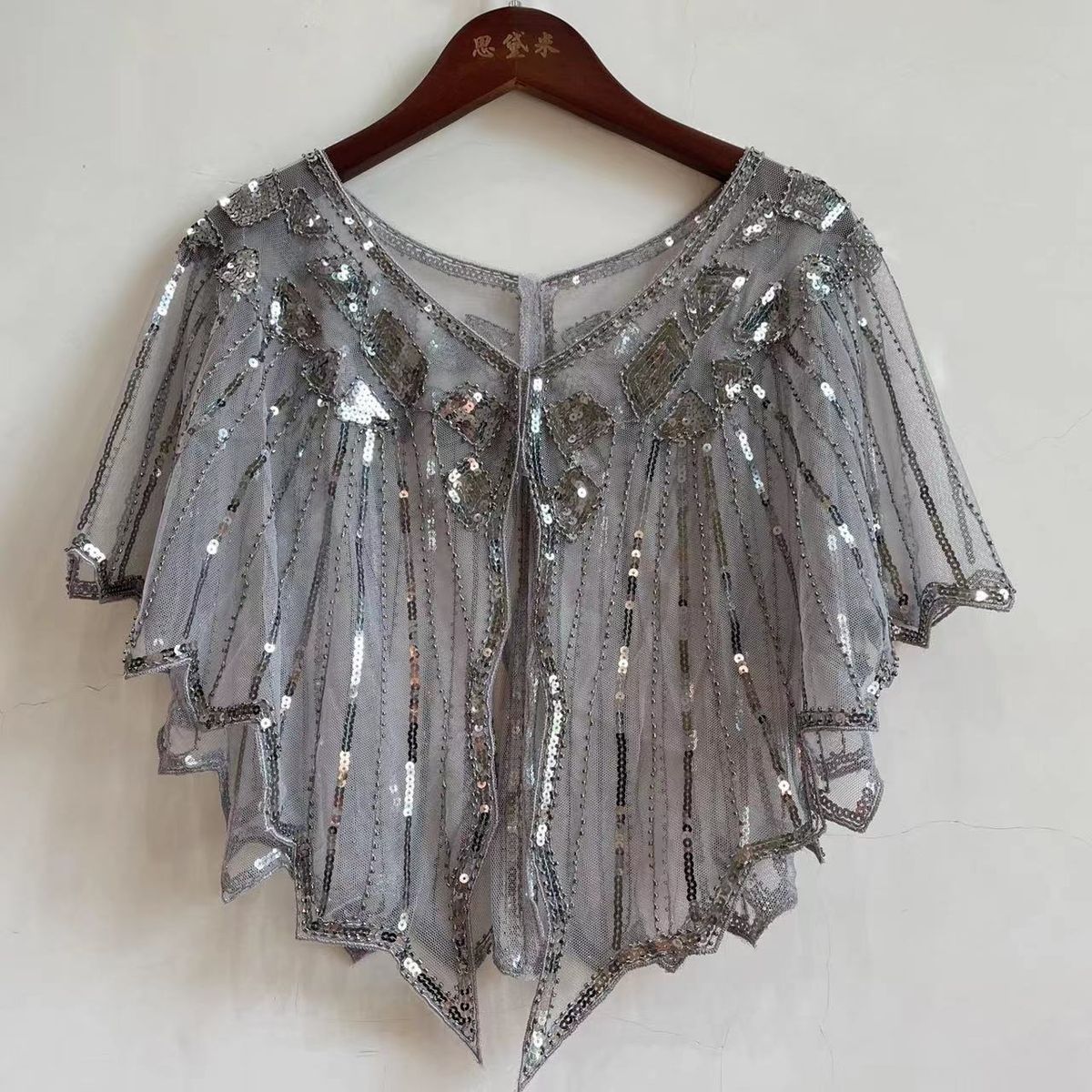K Evening Gown Sequin Shawl Women's Party Banquet Lace Shawl_ecoleips.com