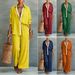 Women's Clothing Women's Color Block Two Piece Set Casual Loose Pants Spring Summer For Formal & Casual For Women_ecoleips.com