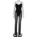 Women's Clothing Women's Lace Strapless Halter Jumpsuit Backless Slightly See Through Mesh Sexy European American Clothing_ecoleips.com