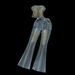 Women's Clothing With Beaded Design Slimming Tube Top High Waisted Micro Flared Trousers_ecoleips.com