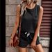 2025 Spring Autumn New European And American Cross-Border Women's Solid Color Round Neck Shorts Set_ecoleips.com