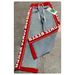 Women's Clothing Spring New Style Red Stitching Letter Print Elastic Drawstring Trousers Trousers Trendy_ecoleips.com