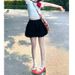 K New Fluffy Floral Bud Half Skirt For Women With A High Waist And Slimming A-line Ballet Pants Skirt_ecoleips.com