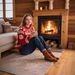 Festive Knit Christmas Sweater For Women – Soft Pullover With Faux Fur Details (XS-XL, Classic Red)_ecoleips.com