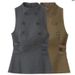 Cross-border European And American Women's Fashion INS Popular Sleeveless Double-breasted Button Top_ecoleips.com