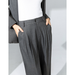 Xinge Casual Blazer For Women 2025 Spring New Simple V-neck Wool TR High-end Commuter Elegant Suit_ecoleips.com