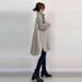 Women's Clothing Spring And Autumn Hot Sale Fashion Stand Collar Zipper Irregular Coat Mid Length Coat_ecoleips.com