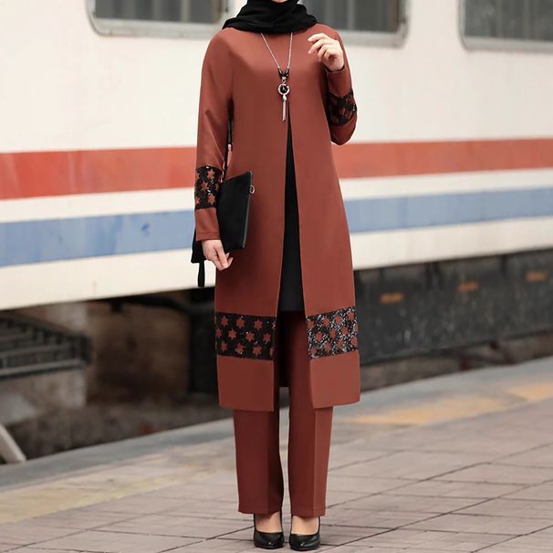 Modest Set Stylish 2-Piece Outfit Set – Trendy Coordinated Top & Bottom For Effortless Chic_ecoleips.com