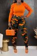 Women's Camouflage Cotton Overalls Small Foot Fashion Casual Pants Spring Autumn Summer Regular Size_ecoleips.com