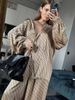 2026 Fashion Printed Loose And Comfortable European And American Long Sleeved Pants Summer Thin Women's Set_ecoleips.com