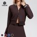 Caijue Spring New Baseball Jacket Stand Collar Zipper Long Sleeve Sports Fitness Top for Men And Women Tennis Jacket_ecoleips.com