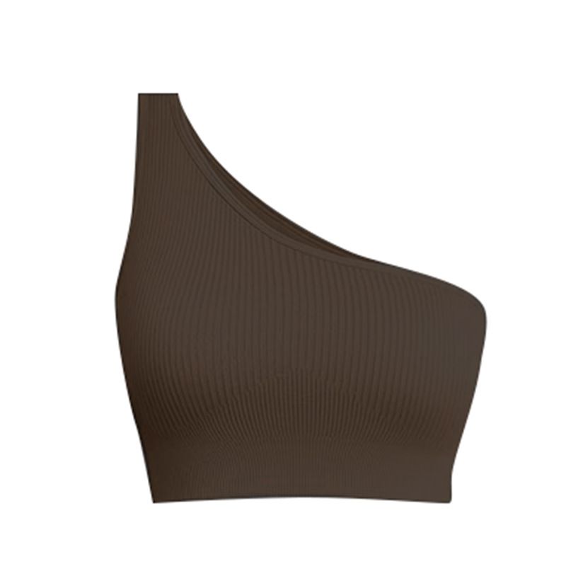 Women's Professional Off-Shoulder Vest Sports Bra Yoga Fitness Seamless Quick Drying Design Summer Top_ecoleips.com