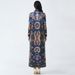 New Spring And Autumn Middle Eastern Indonesian Robe Dubai Arab Plus Size Dress Pleated Printed Women's Dresses_ecoleips.com