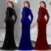 Women's Clothing Fashion Women's Sexy Arm Wrapped Deep V Hot Diamond Slit Dress New_ecoleips.com