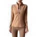 Lulu Fleece-Lined Yoga Jacket Women, High Elasticity, Slim Fit, Stand Collar, Sports Top For Spring Autumn, Running And_ecoleips.com