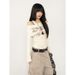 Off-Shoulder Layered T-Shirt – Slim Fit Long Sleeve Top, Ribbed Waist Detail, Trendy & Chic Trendy Neutral Colors_ecoleips.com