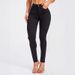 Women's Mid Waist Slim Fit Skinny Jeans Black Elastic Waist For Spring Autumn Fashion Europe America_ecoleips.com