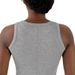 Elegant Ribbed Sleeveless Bodycon Dress - Slim Fit Stretchy Modal Blend For Women, Mid-Length Casual & Party Wear (Black/White/Silver Gray)_ecoleips.com