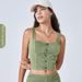 Women's Clothing New Color Denim Yoga Sports Tops For Women With High Elasticity Tight Fitting And Chest Padding For Fitness Wear Vest_ecoleips.com