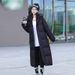 Women's Thickened Down Cotton Parka Coat Long Overcoat Winter Warm Jacket With Detachable Hood_ecoleips.com