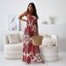 Women's Strapless Printed Jumpsuit Slimming Long Pants Summer Fashion Clothing_ecoleips.com