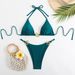 Women's Clothing New Two Piece Solid Color Bikini_ecoleips.com