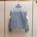 Women's Winter Denim Jacket Korean Style Beaded Lapel Cotton Coat_ecoleips.com