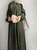 Women's Clothing Solid Color Round Neck Sleeveless Long Robe Jacket With Belt Fashionable Temperament Leisure Two Piece Suit_ecoleips.com