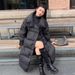 Women's Long Over-the-Knee Fluffy Down Jacket – Oversized Loose Fit Winter Coat, High-End Fashion Puffer Coat For Extreme Cold_ecoleips.com