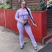 Women's Clothing Autumnal Solid Color Letter Print Hooded Top And Sexy Tight Pants Set Fashion_ecoleips.com