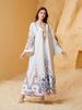 New Middle Eastern Muslim Women's Long Robe, Embroidered Rope Dubai Travel Casual Dress, Abayas For Leisure And Tourism_ecoleips.com