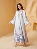 New Middle Eastern Muslim Women's Long Robe, Embroidered Rope Dubai Travel Casual Dress, Abayas For Leisure And Tourism_ecoleips.com
