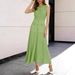 Women's Slim Fit Knitted Vest Dress European American Style round Neck Sleeveless See through Long Dress Summer 2026_ecoleips.com
