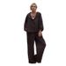 Summer Women's Linen Hooded Set European And American Cross Border E-commerce Independent Store 2025_ecoleips.com