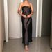 Women's Clothing Temperament Satin Evening Dress Suspenders Dress Dress Female_ecoleips.com