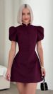 European-Style Tailored Blazer For Women – Slim Fit Single-Breasted Button Jacket (Burgundy/Black) | Office-to-Outing Versatility_ecoleips.com
