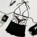 Women's Lace Bikini Set – 3-Piece High-Waist Swimwear With Sheer Cover-Up, Quick-Dry Nylon & Polyester (S-Xl)_ecoleips.com