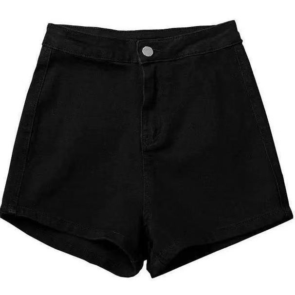 American Style Spicy Girl Dark Y2K Bodycon Black With Rivet Design Denim Ultra Shorts For Women Low Waist Slimming Hot_ecoleips.com