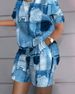 2024 Autumn New Cross-Border European And American Women's Clothing Bestseller Short-Sleeve Two-Piece_ecoleips.com