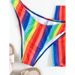 Women's Clothing Women's Sexy Striped Beach Bikini Bikini Three Piece Women's Swimsuit_ecoleips.com