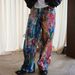 Men's And Women's Wide Leg Jeans/Pants 3D Printing Pattern Digital Oil Paint Style Cross Border Foreign Trade 2025 Fashion_ecoleips.com