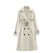 Trendy Women's Korean Style Mid-Length Trench Coat Spring/Autumn Fashionable Casual Long Sleeve Overcoat_ecoleips.com